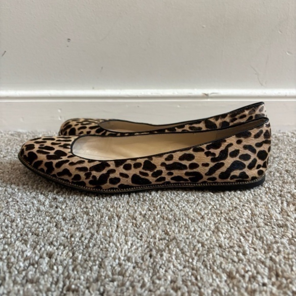 Michael Kors Calf-Hair Leopard Print Ballet Flats 6M Real Leather